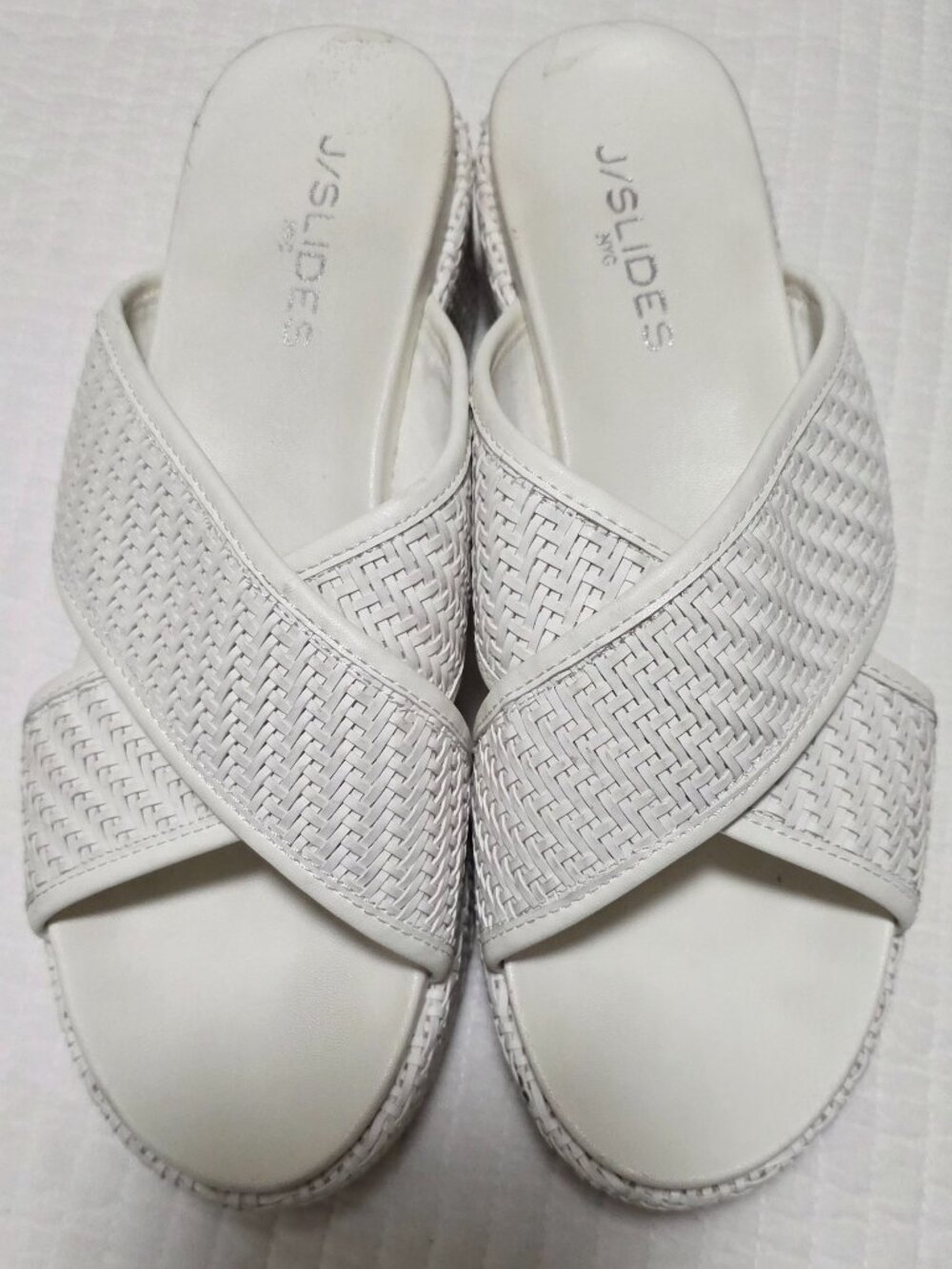 White sandals